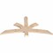 Ekena Millwork Davenport Smooth Timber Gable Bracket, Douglas Fir, 48"W x 24"H x 1 1/2"D x 3 1/2"F, 12/12 Pitch GBW048X24X0204DAV00SDF - alternate 2